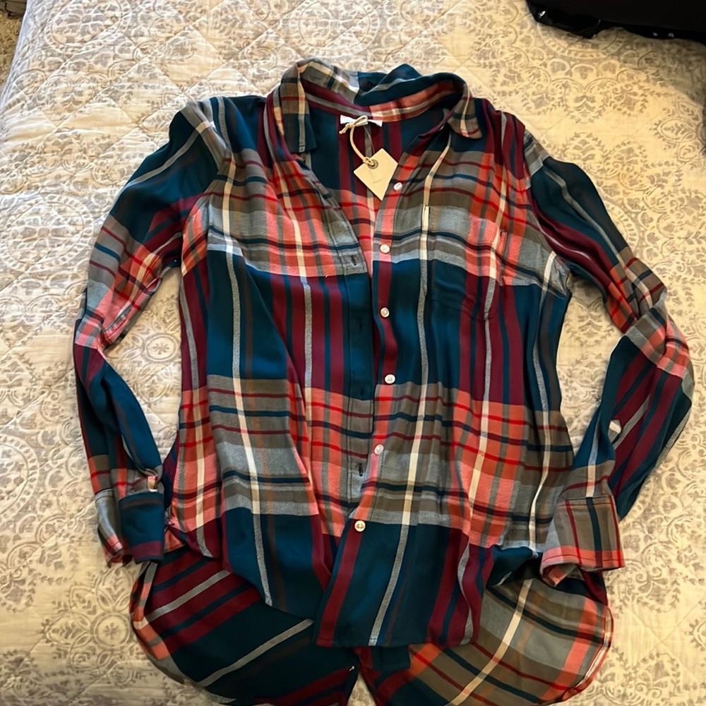 NWT lucky brand plaid shirt